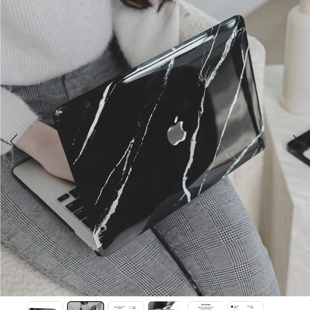 Black Marble MacBook Case 2.0